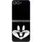 Looney Tunes Bugs Bunny Plain Black and White Galaxy Z Flip6 Skin
