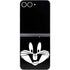 Looney Tunes Bugs Bunny Plain Black and White Galaxy Z Flip6 Skin