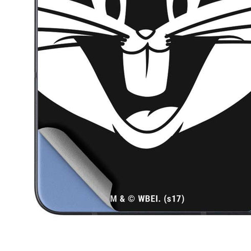 Looney Tunes Bugs Bunny Plain Black and White Galaxy Z Fold5 5G Skin