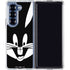 Looney Tunes Bugs Bunny Plain Black and White Galaxy Z Fold6 Clear Case