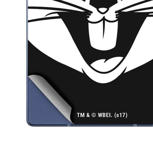 Looney Tunes Bugs Bunny Plain Black and White Galaxy Z Fold6 Skin