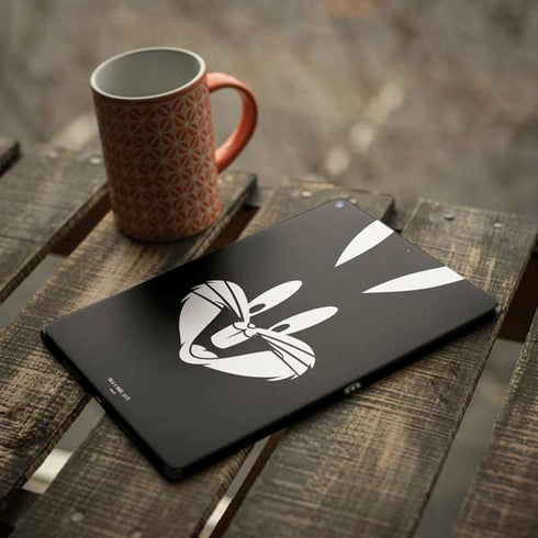 Looney Tunes Bugs Bunny Plain Black and White iPad Skins