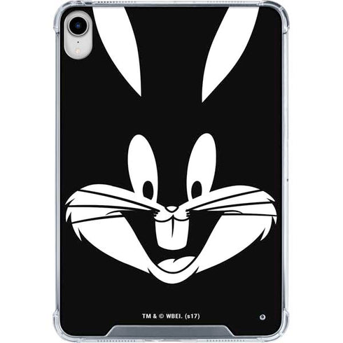 Looney Tunes Bugs Bunny Plain Black and White iPad 11th Gen (2025) Clear Case
