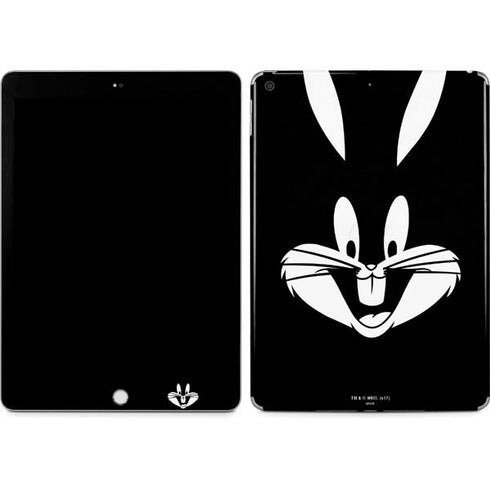 Looney Tunes Bugs Bunny Plain Black and White Apple iPad Skin