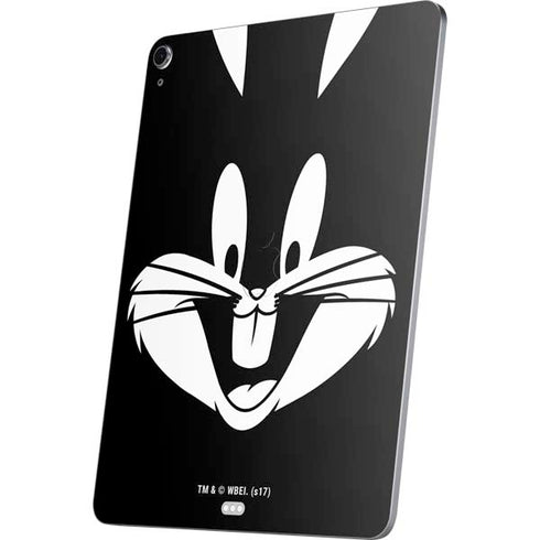 Looney Tunes Bugs Bunny Plain Black and White Apple iPad Air Skin