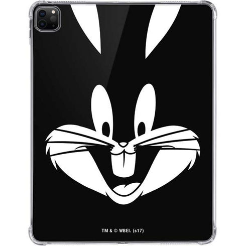 Looney Tunes Bugs Bunny Plain Black and White iPad Pro 11in (2024) Clear Case