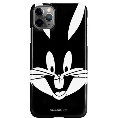 Looney Tunes Bugs Bunny Plain Black and White iPhone Cases