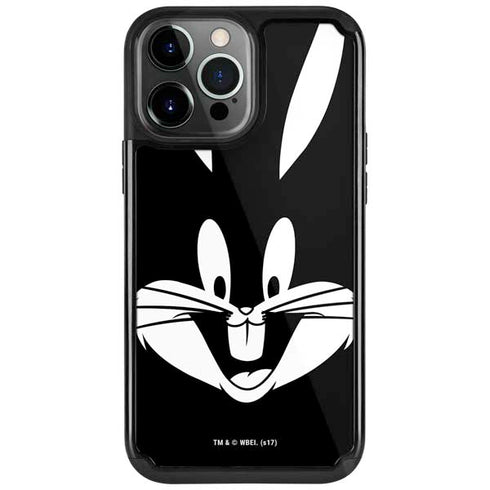 Looney Tunes Bugs Bunny Plain Black and White iPhone Cases