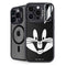 Looney Tunes Bugs Bunny Plain Black and White iPhone 14 Pro Max Kickstand Case