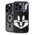 Looney Tunes Bugs Bunny Plain Black and White iPhone 14 Pro Max Kickstand Case