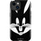Looney Tunes Bugs Bunny Plain Black and White iPhone 15 Impact Case