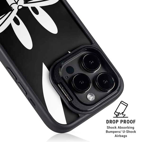 Looney Tunes Bugs Bunny Plain Black and White iPhone 15 Pro Max Kickstand Case