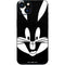 Looney Tunes Bugs Bunny Plain Black and White iPhone 15 Skin