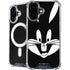 Looney Tunes Bugs Bunny Plain Black and White iPhone 16 MagSafe Case