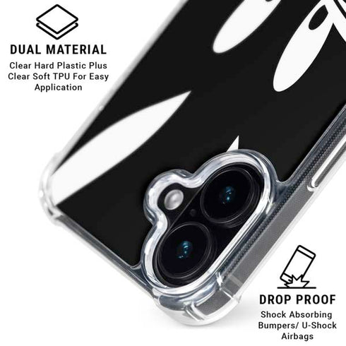 Looney Tunes Bugs Bunny Plain Black and White iPhone 16 MagSafe Case