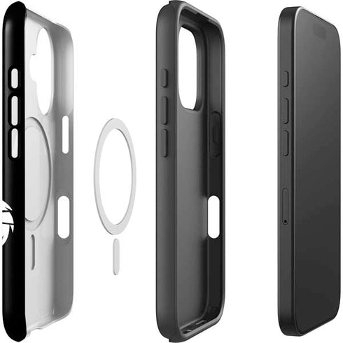 Looney Tunes Bugs Bunny Plain Black and White iPhone 16 Magsafe Impact Case