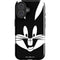 Looney Tunes Bugs Bunny Plain Black and White iPhone 16 Plus Impact Case