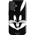 Looney Tunes Bugs Bunny Plain Black and White iPhone 16 Plus Impact Case