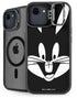 Looney Tunes Bugs Bunny Plain Black and White iPhone 16e Kickstand Case