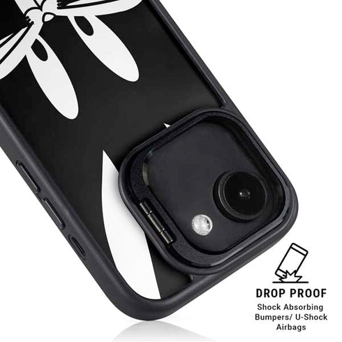 Looney Tunes Bugs Bunny Plain Black and White iPhone 16e Kickstand Case