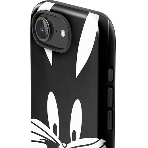 Looney Tunes Bugs Bunny Plain Black and White iPhone 16e Impact Case