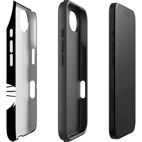 Looney Tunes Bugs Bunny Plain Black and White iPhone 16e Impact Case