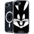 Looney Tunes Bugs Bunny Plain Black and White iPhone 16e MagSafe Case