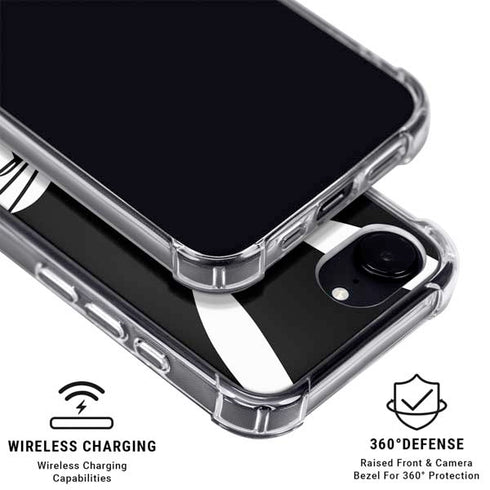 Looney Tunes Bugs Bunny Plain Black and White iPhone 16e MagSafe Case