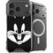 Looney Tunes Bugs Bunny Plain Black and White iPhone 18 Pro MagSafe Case