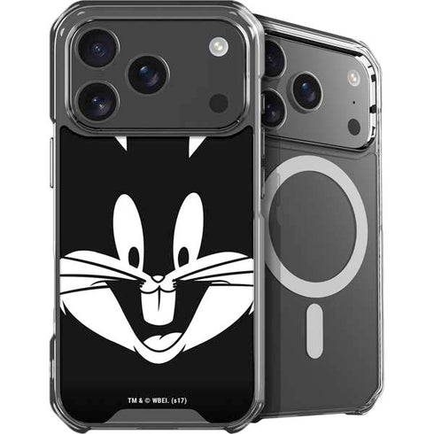 Looney Tunes Bugs Bunny Plain Black and White iPhone 18 Pro Max MagSafe Case