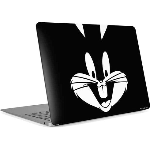 Looney Tunes Bugs Bunny Plain Black and White Apple MacBook Air Skin