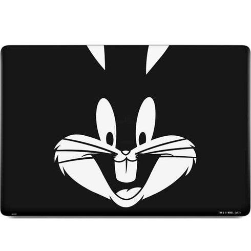 Looney Tunes Bugs Bunny Plain Black and White MacBook Skins