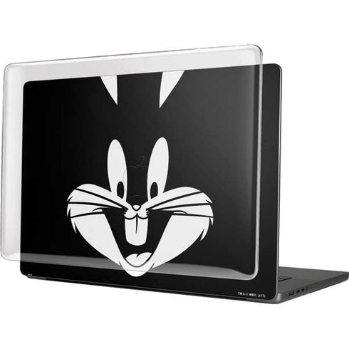 Looney Tunes Bugs Bunny Plain Black and White MacBook Cases