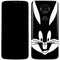 Looney Tunes Bugs Bunny Plain Black and White Moto E5 Plus Skin