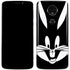 Looney Tunes Bugs Bunny Plain Black and White Moto E5 Plus Skin