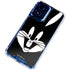 Looney Tunes Bugs Bunny Plain Black and White Moto G Play 4G (2024) Clear Case