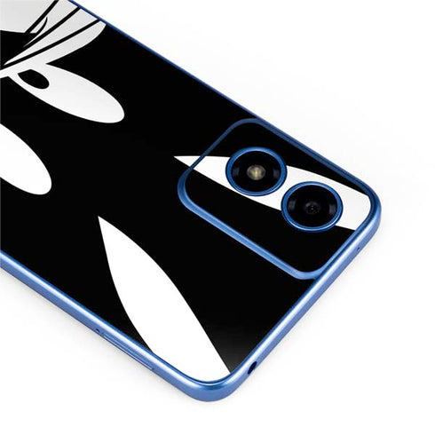 Looney Tunes Bugs Bunny Plain Black and White Moto G Play 4G (2024) Skin