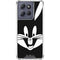 Looney Tunes Bugs Bunny Plain Black and White Moto G Play 5G (2025) Clear Case