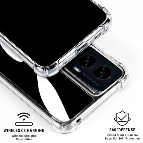 Looney Tunes Bugs Bunny Plain Black and White Moto G Power 5G (2024) Clear Case