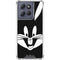 Looney Tunes Bugs Bunny Plain Black and White Moto G Stylus 5G (2025) Clear Case
