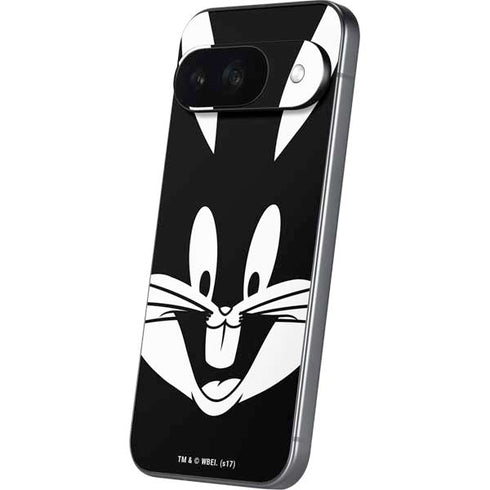 Looney Tunes Bugs Bunny Plain Black and White Google Pixel 9 Skin
