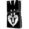 Looney Tunes Bugs Bunny Plain Black and White PS5 Pro Disk Console Skin