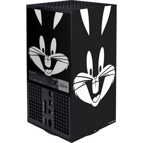 Looney Tunes Bugs Bunny Plain Black and White Xbox Series X Bundle Skin