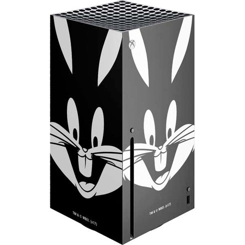 Looney Tunes Bugs Bunny Plain Black and White Xbox Series X Skins