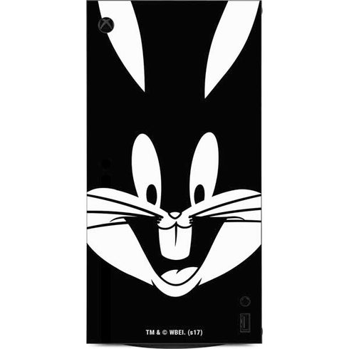 Looney Tunes Bugs Bunny Plain Black and White XBox Series X Digital Edition Console Skin