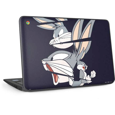 Looney Tunes Bugs Bunny Sliced HP Chromebook Skin