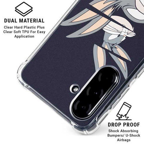 Looney Tunes Bugs Bunny Sliced Galaxy A36 5G Clear Case