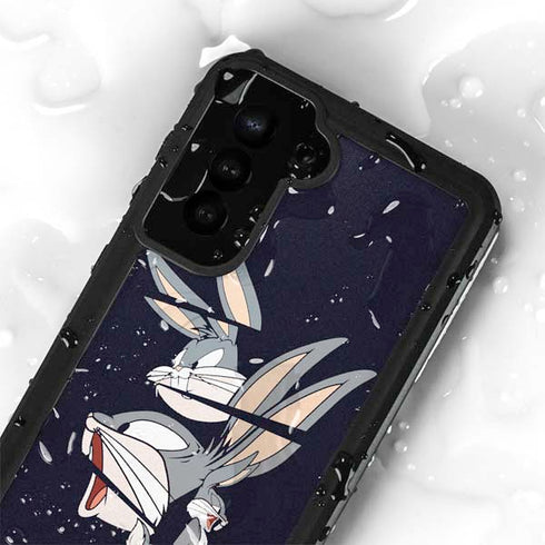 Looney Tunes Bugs Bunny Sliced Galaxy S24 Plus Waterproof Case