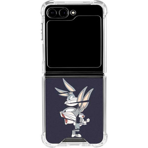 Looney Tunes Bugs Bunny Sliced Galaxy Z Flip6 Clear Case