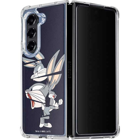 Looney Tunes Bugs Bunny Sliced Galaxy Z Fold5 5G Clear Case